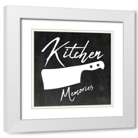 Kitchen White Modern Wood Framed Art Print with Double Matting by Phillip, Jamie