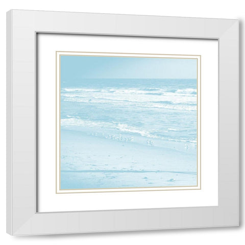 Mello Ocean White Modern Wood Framed Art Print with Double Matting by Phillip, Jamie