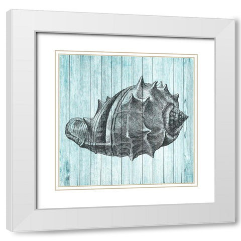 Ocean 2 White Modern Wood Framed Art Print with Double Matting by Phillip, Jamie