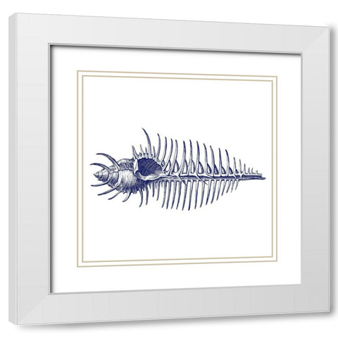 Coral 4 White Modern Wood Framed Art Print with Double Matting by Phillip, Jamie