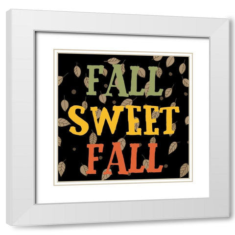 Sweet Fall White Modern Wood Framed Art Print with Double Matting by Phillip, Jamie