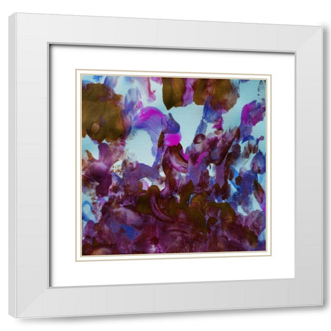 Yanny Flower White Modern Wood Framed Art Print with Double Matting by Phillip, Jamie