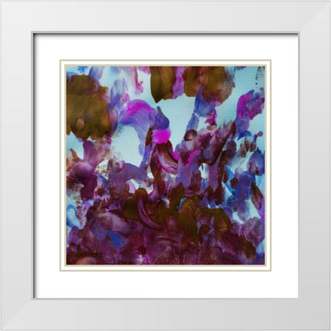 Yanny Flower White Modern Wood Framed Art Print with Double Matting by Phillip, Jamie