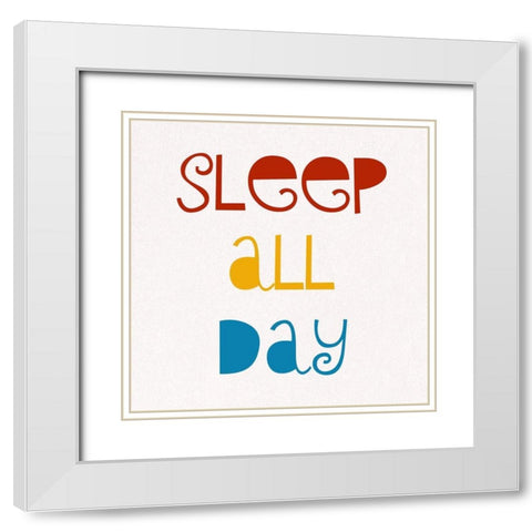 Dance All Night White Modern Wood Framed Art Print with Double Matting by Phillip, Jamie