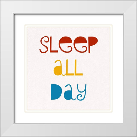 Dance All Night White Modern Wood Framed Art Print with Double Matting by Phillip, Jamie