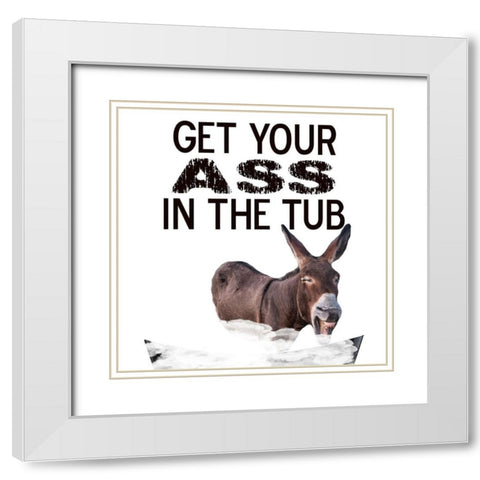 Shower  White Modern Wood Framed Art Print with Double Matting by Phillip, Jamie