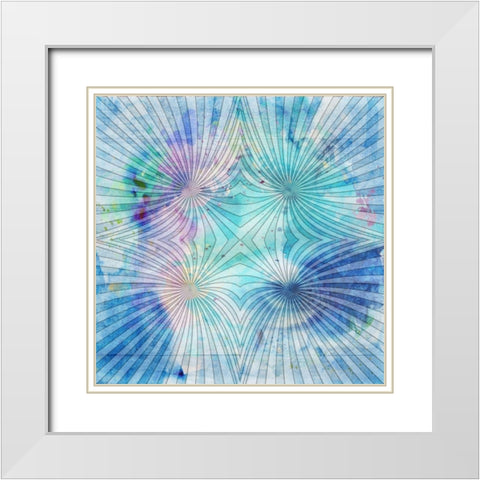 Geometrical Realm White Modern Wood Framed Art Print with Double Matting by Phillip, Jamie
