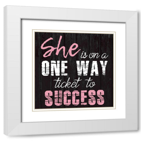 Success 2 White Modern Wood Framed Art Print with Double Matting by Phillip, Jamie