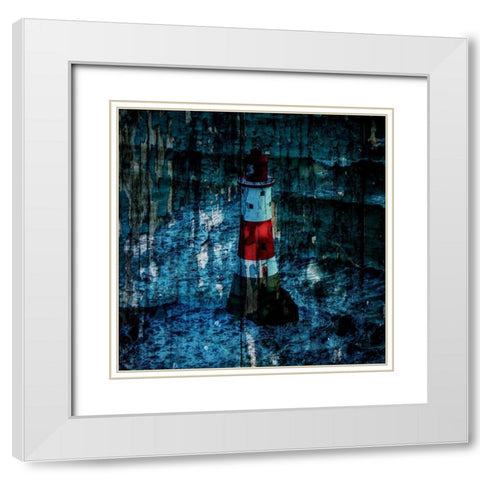 Light house 2 White Modern Wood Framed Art Print with Double Matting by Phillip, Jamie