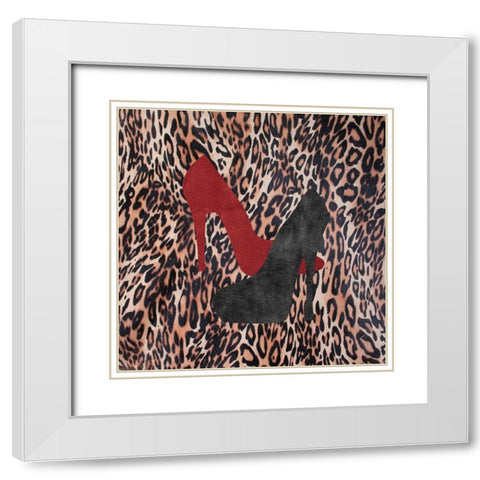 My Shoes White Modern Wood Framed Art Print with Double Matting by Phillip, Jamie