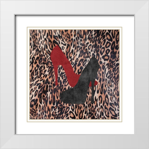 My Shoes White Modern Wood Framed Art Print with Double Matting by Phillip, Jamie
