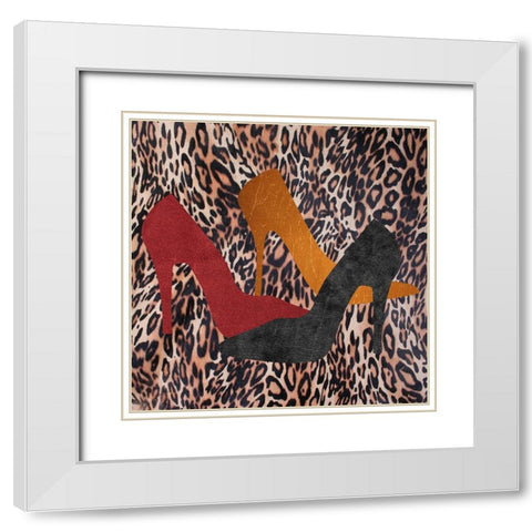 My Shoes 2 White Modern Wood Framed Art Print with Double Matting by Phillip, Jamie