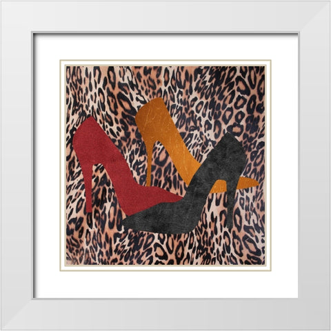 My Shoes 2 White Modern Wood Framed Art Print with Double Matting by Phillip, Jamie