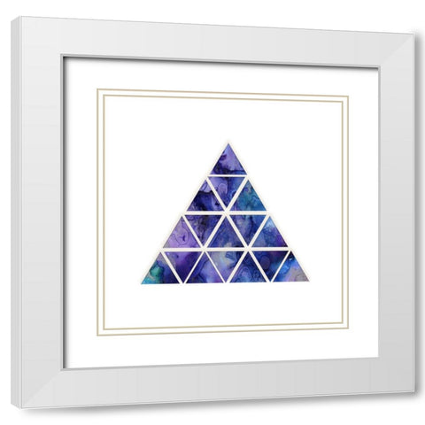 Space Loop White Modern Wood Framed Art Print with Double Matting by Phillip, Jamie