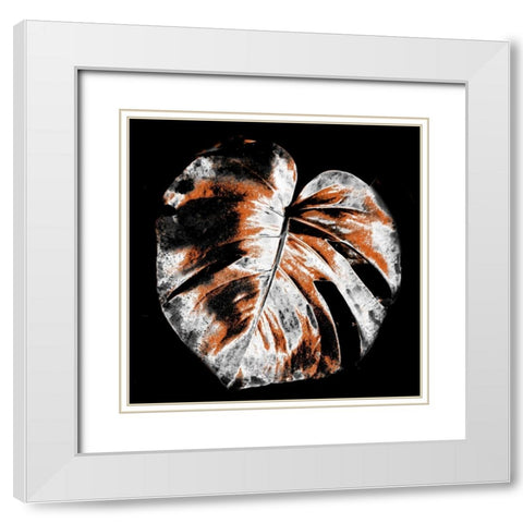 Tropic Leaf 3 White Modern Wood Framed Art Print with Double Matting by Phillip, Jamie