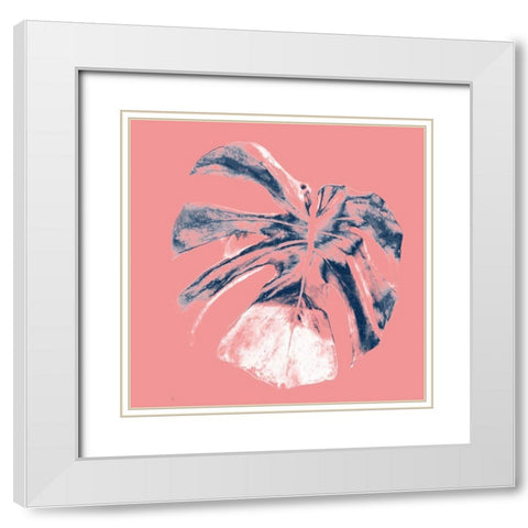 Tropic Leaf 4 White Modern Wood Framed Art Print with Double Matting by Phillip, Jamie