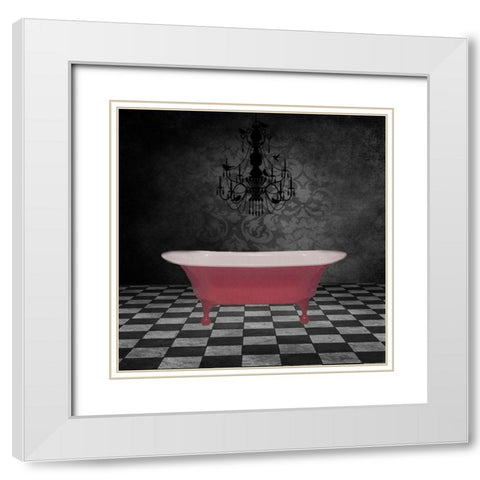 In The Tub 2 White Modern Wood Framed Art Print with Double Matting by Phillip, Jamie