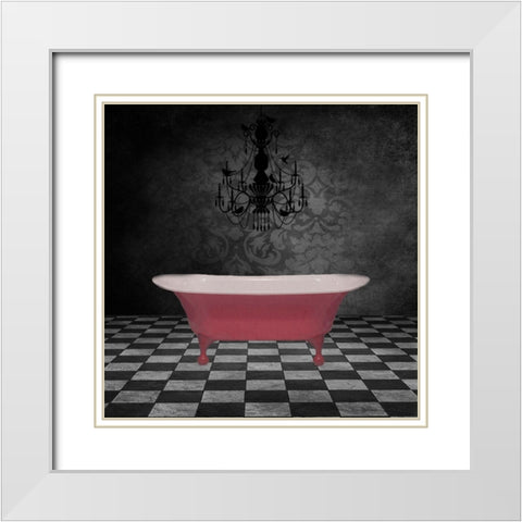 In The Tub 2 White Modern Wood Framed Art Print with Double Matting by Phillip, Jamie