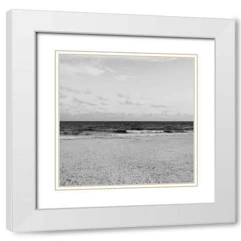 Beach Life White Modern Wood Framed Art Print with Double Matting by Phillip, Jamie