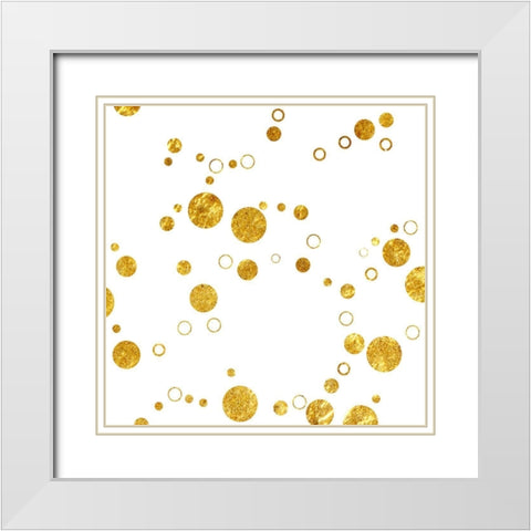 Circular Elegance White Modern Wood Framed Art Print with Double Matting by Phillip, Jamie