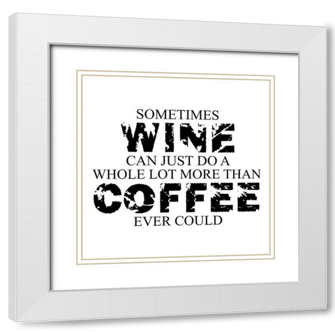 Wine White Modern Wood Framed Art Print with Double Matting by Phillip, Jamie