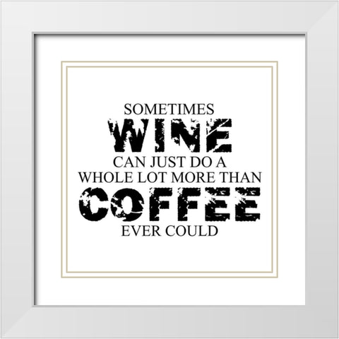 Wine White Modern Wood Framed Art Print with Double Matting by Phillip, Jamie