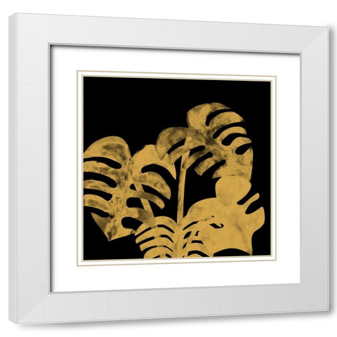 Fern White Modern Wood Framed Art Print with Double Matting by Phillip, Jamie