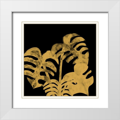 Fern White Modern Wood Framed Art Print with Double Matting by Phillip, Jamie