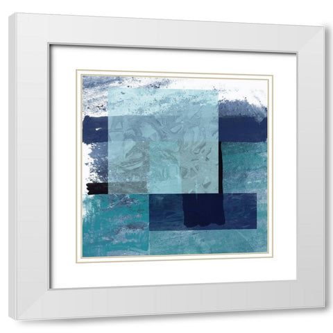Omaticle 1 White Modern Wood Framed Art Print with Double Matting by Phillip, Jamie