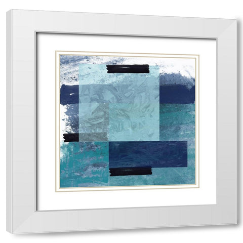 Omaticle 2 White Modern Wood Framed Art Print with Double Matting by Phillip, Jamie