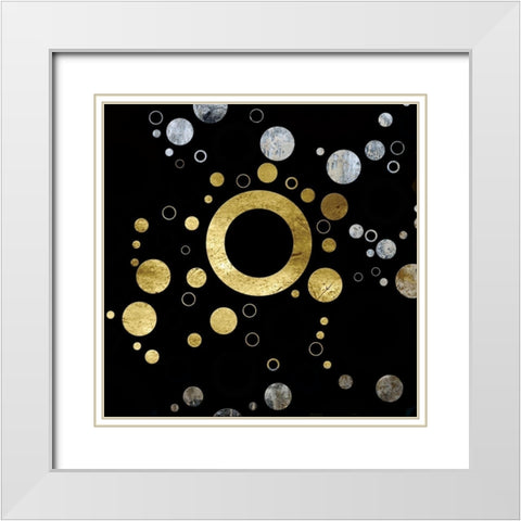 Circular Elegance 2 White Modern Wood Framed Art Print with Double Matting by Phillip, Jamie