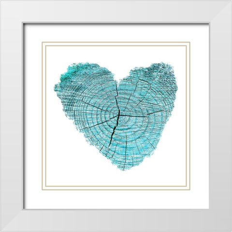 Love Stump 2 White Modern Wood Framed Art Print with Double Matting by Phillip, Jamie