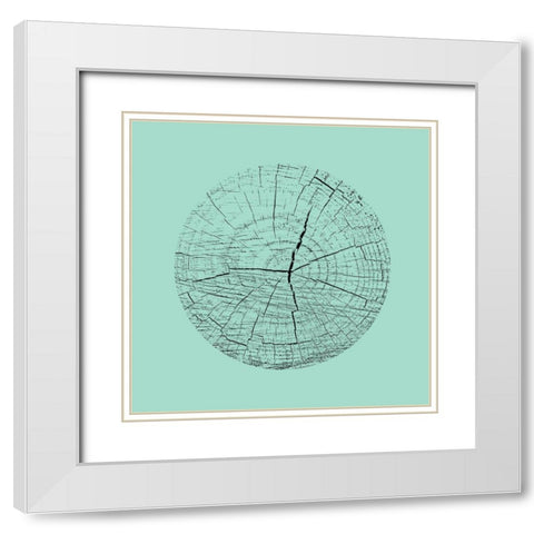 Love Stump 4 White Modern Wood Framed Art Print with Double Matting by Phillip, Jamie