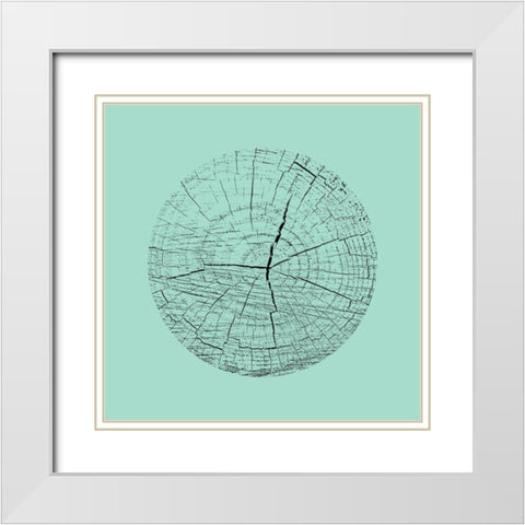 Love Stump 4 White Modern Wood Framed Art Print with Double Matting by Phillip, Jamie