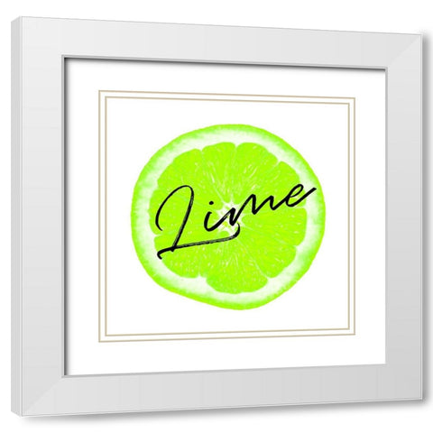Lime White Modern Wood Framed Art Print with Double Matting by Phillip, Jamie