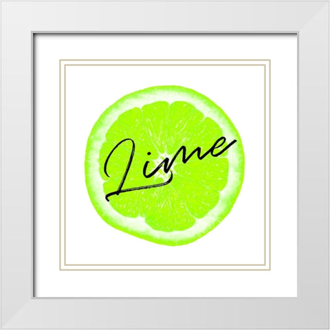 Lime White Modern Wood Framed Art Print with Double Matting by Phillip, Jamie