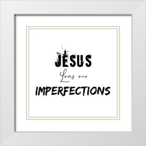 Imperfections White Modern Wood Framed Art Print with Double Matting by Phillip, Jamie