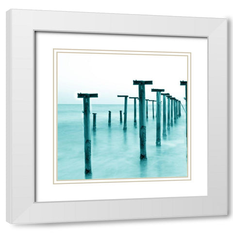 Bay Wood 1 White Modern Wood Framed Art Print with Double Matting by Phillip, Jamie