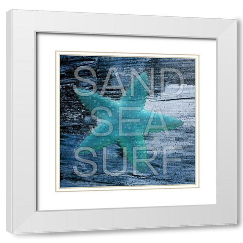 Atlantic Ocean White Modern Wood Framed Art Print with Double Matting by Phillip, Jamie