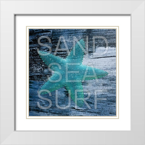 Atlantic Ocean White Modern Wood Framed Art Print with Double Matting by Phillip, Jamie