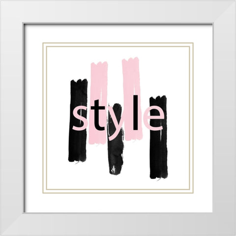 Blended Style White Modern Wood Framed Art Print with Double Matting by Phillip, Jamie