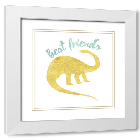 Best Friend White Modern Wood Framed Art Print with Double Matting by Phillip, Jamie