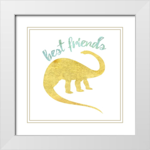 Best Friend White Modern Wood Framed Art Print with Double Matting by Phillip, Jamie