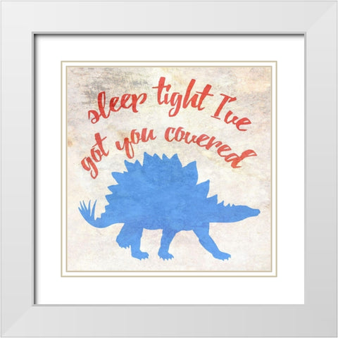 Night Watchman White Modern Wood Framed Art Print with Double Matting by Phillip, Jamie