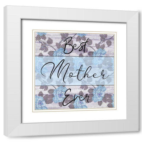 Mother White Modern Wood Framed Art Print with Double Matting by Phillip, Jamie