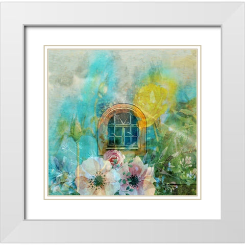 Spring Cottage White Modern Wood Framed Art Print with Double Matting by Phillip, Jamie