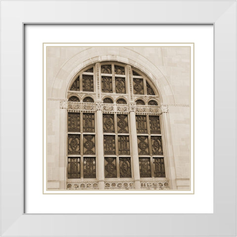 Hanson 1 White Modern Wood Framed Art Print with Double Matting by Phillip, Jamie