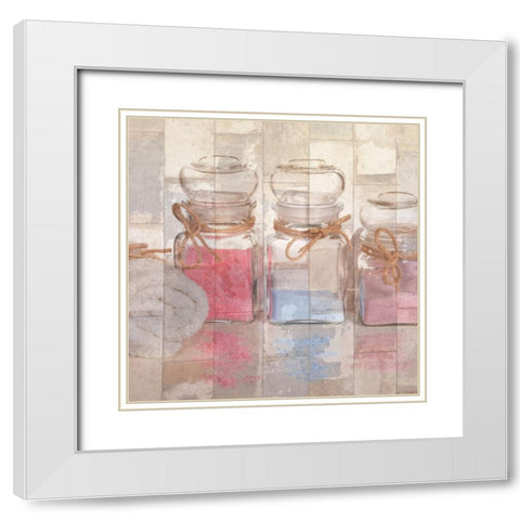 Relax White Modern Wood Framed Art Print with Double Matting by Phillip, Jamie