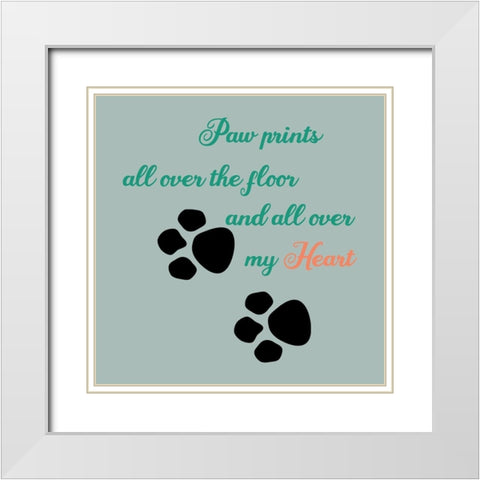 Old Dog 2 White Modern Wood Framed Art Print with Double Matting by Phillip, Jamie