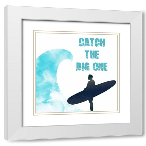 Surf 2 White Modern Wood Framed Art Print with Double Matting by Phillip, Jamie